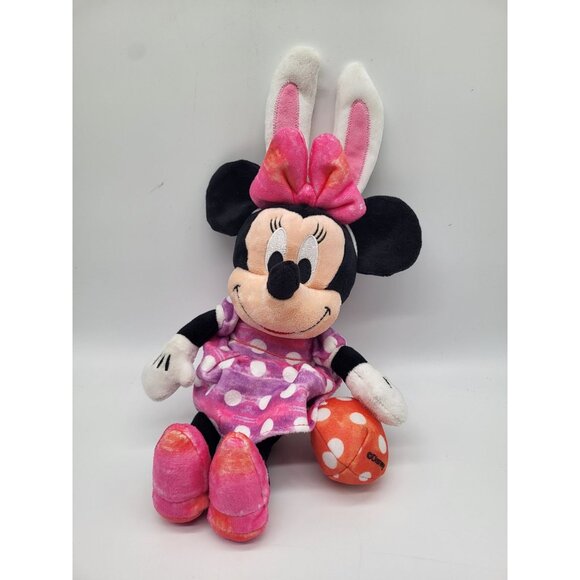 Disney Other - DISNEY x CHEWY Dog Toy Minnie Mouse Easter Bunny Ears Egg Squeaky Plush